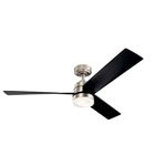 Kichler 300275NI Kichler 300275NI Contemporary Modern 52``Ceiling Fan from Spyn Collection in Pwt, Nckl, B/S, Slvr. Finish,