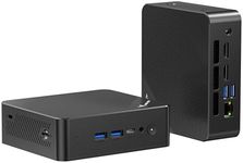 MINISFORUM UN100P Mini PC, Intel 12th Gen Alder Lake- N100,16 GB DDR4 RAM 512 GB PCIe SSD, Mini Desktop PC 4K Triple Display, 4xUSB Ports,2.5G RJ45 LAN,Business PC for Home-Server/Network Firewall