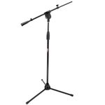 Tlingt Support Heavy Duty Mic Stand, Tripod Microphone Boom Stand, with Telescopic Boom Arm for Stage, Studio, Recording, Home Use, Black