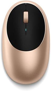 Satechi Mouse for MacBook Pro - M1 Wireless Bluetooth Mouse with Rechargeable Type-C Port - Bluetooth Mouse for Mac, Mac Mini, iMac Pro/iMac, iPad Pro M2, iPad Pro/Air M1 M2 & More (Gold)