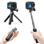 AKASO 22cm Mini Tripod Selfie Stick Tripod Stand Compatible with AKASO Action Cameras EK7000/EK7000 Pro/Brave 4 Pro/Brave 7 LE/Brave 7/Brave 8/V50X/V50 Pro/V50 Elite & Other Brand Action Cameras