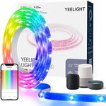 Yeelight Smart Led Strip Lights, 2m/6.5 FT WiFi RGB Led Light Strips Music Sync,App & Voice Control,Work with Razer Chroma,Homekit,Siri,Alexa,Google,Flexible Led Lights for TV,Bedroom,Room