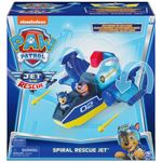 Paw Patrol 6059439 Spin Master Transforming Spiral Lights and Sounds, Amazon Exclusive, Deluxe Rescue Jet, 1