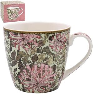 The Leonardo Collection Lesser & Pavey British Designed Coffee Mug | Ceramic Coffee Mugs for Home or Work | Large Mugs for Hot Drinks | Tea and Coffee Cups (Honeysuckle Breakfast Mug), LP95381