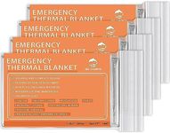 ANMEILU ANMEILU Emergency Mylar Thermal Blankets -Space Blanket Survival kit Camping Blanket (4-Pack). Perfect for Outdoors, Hiking, Survival, Bug Out Bag Å’Marathons or First Aid