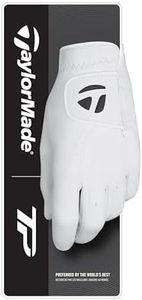 TaylorMade Golf Tour Preferred Golf Glove | Left Hand | Medium | White