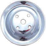 Spectre Performance 4418 Double Belt Groove Water Pump Pulley for Small Block Chevy, Chrome