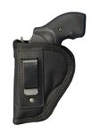 Barsony Holsters and Belts Charter Arms Rossi Ruger LCR S&W .22 .38 .357 Revolver Draw Inside The Waist Band, Black, Left Hand, Size 2