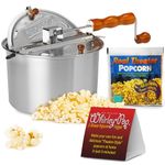 Wabash Valley Farms 25008 Whirley-Pop Stovetop Popcorn Popper, Silver