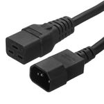 PATIKIL AC Power Cord 3 Prong C14 Male to C19 Female 2.5mm2 3Meter 9.8Ft 250V 10A 16A PDU Extension Cable for Laptop Electronics Computer Printer Radio Monitor