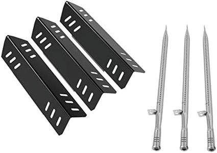 17.7" Grill Burners Tube Replacement for Pit Boss Memphis Ultimate 4 In 1 Combo Smoker Grill, Stainless Gas Grill Burner Tube Kit-3 Pcs