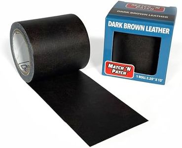 MATCH 'N PATCH Realistic Leather Repair Tape, Dark Brown, 2.4 inch x 15 feet
