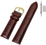 EACHE 16mm Croco Brown Leather Watc