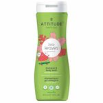 ATTITUDE Shampoo and Body Wash for Kids, EWG Verified, Dermatologically Tested, Plant- and Mineral-Based Ingredients, Vegan and Cruelty-Free, Watermelon and Coco, 473 mL