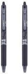 Pilot Frixion Clicker 0.7mm Fine Point Roller Ball Pen with Comfortable Dimpled Grip & Inbuild Eraser | Black Ink, Pack Of 6