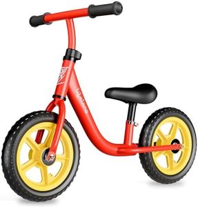 Lifelong Balance Bike for Kids 2-4 Years | Ergonomic Frame | Pedal Free Balance Bike |Crash Guard | Quick-Release Height Adjustment | Toxic Free Mag Wheels & Grip| Suitable for Girls & Boys (Red)