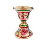 Saubhagya Pure Brass Ugaldan/Peetal Peekdan/Thukdan Antique Hand Art Betel Nut Spitting Bowl Brass Spittoon- 19cm/800ml.