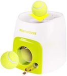 LuxeOne Automatic Dog Ball Launcher Ball Launcher for Dog, Automatic Ball Launcher for Dogs with One Balls Included (2 inch) for Small Size Dogs Interacive Dog Toys Pet Ball Indoor Outdoor (Green)