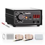 SEESII Battery Spot Welder: 0.1-0.3mm Spot Welding with Dual Pulse Output, DIY Battery Packs, 8000W Portable Spot Welder with Foot Pedal/Auto Mode for Lithium