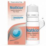 Natklor Sodium Chloride 5% Eye Drops for Corneal Oedema | Hypertonic Saline Drops | Preservative Free Novelia Bottle Technology | 10ml