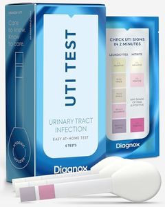 Diagnox UTI Test Strips – FDA-OTC Cleared at Home UTI Test for Women – Clear & Accurate Results, Large Pads, Hygienic Handle, Urinary Tract Infection Test – 6 Count