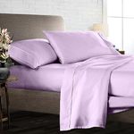 Luxury 4 Piece Egyptian Cotton Sheets California King Size - 800 Thread Count, 100% Cotton Sheets, 15" Deep Pocket Sheet Set, Breathable, Soft and Premium Cotton - Lilac