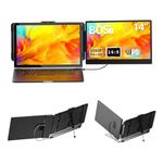 Laptop Screen Extender Monitor - 14 Inch Portable IPS FHD 1080P HDMI/USB-A/Type-C Extended Monitor for Laptops (Maximum Length: 15.74") Compatible with Windows Mac Travel Gaming Work