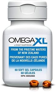 OmegaXL Joint Support Supplement - Natural Muscle Support, Green Lipped Mussel Oil, Soft Gel Pills, Drug-Free, 60 Count