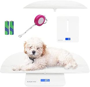 Pet Scale, Multi-Function Baby Scale, Digital Toddler Scale with Hold Function, Infant Scale Measure Adult/Puppy/Cat/Dog Weight(Max:220lb) and Height(Max:60cm) Accurately, Precision at +- 10g, KG/LB/OZ