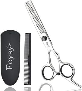 Thinning Shears for Hair Cutting, Fcysy 6 Inches Professional Hair Thinning Scissors Barber Texturizing Shears, Haircutting Blending Scissor Hair Thinner Layering Scissors with Comb for Dog Women Men