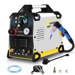 SSIMDER Plasma Cutter 50Amp Non-Touch Pilot ARC Plasma Cutting Machine with High Frequency Dual Voltage 110/220V Plasma Cutter Machine with 1/2 Inch Clean Cut Pre Post Flow Gas and 2T/4T