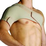 Thermoskin - Sports shoulder pad, Medium:Click on SEE LARGER IMAGE for size chart, Beige