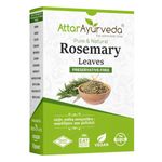 Attar Ayurveda Natural Rosemary leaves for Hair growth 100 grams | 100% Natural, Preservative free | Dried rosemary leaves | Suitable for Rosemary water and Rosemary oil preparation