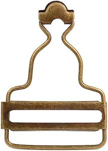 Amanaote 1.5" Inside Bottom Size Bronze Dungaree Fastener Suspender Buckle with slider Pack of 10