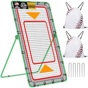 YNSZAS 𝑵𝑬𝑾 𝑼𝑷𝑮𝑹𝑨𝑫𝑬 [2+1] Pitch Back Rebounder Net, 6 x 3.65 FT, Adjustable Bounce Back Return Board Net for Volleyball, Baseball, Softball, Lacrosse, Tennis, Throwing Partner, Trainer Gitfs