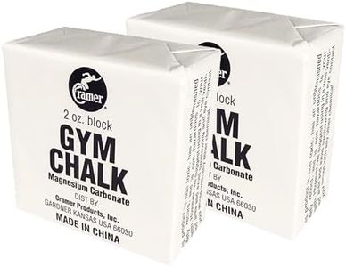 Cramer Gym Chalk Block, 2-Pack of 2 oz, Magnesium Carbonate for Powerlifting, Rock Climbing, Gymnastics, Crossfit, Weightlifting & Bouldering, Use in Chalk Balls & Bags, Superior Grip