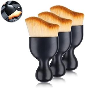 MplehDa Pinceaux Nettoyage Voiture, Brosse à Détails Automatiques, Automatique de Voiture Détail Brosse pour Moteur/Tableau de Bord/Bouches Daération/Intérieur (3pcs)