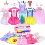 16 Pcs Princess Dress Up Clothes fo