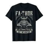 Fa-Thor Father Just Mightier Hammer Viking Fathers Day T-Shirt