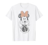 Disney Minnie Mouse Classic Sketch Cute Vintage Portrait T-Shirt