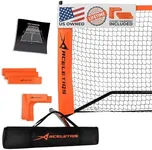 Portable Pickleball Net System for Indoor and Outdoor | 22ft Long Full Regulation Size Full Pickle Ball Net | Includes Floor Markers and Carry Bag | Create Full Portable Pickleball Court