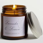 MOASITN Lavender & Lemon Scented Candles for Home|Sage,Lavender,Lemon,Pine Scented Soy Candle| Longlasting Aromatherapy Candle| Jar Candel Gift for Women,Men for Birthday,Housewarming,Relaxing|7oz