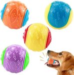 Uzepie 4Pcs Dog Balls, Squeaky Dog 