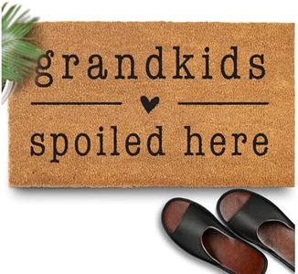 Grandkids Spoiled Here Doormat 30x17 Inch, Grandkids Welcome Doormat, Grandkids Welcome Door Mat Outdoors Funny, Welcome Grandparents Door Mat, Grandma and Grandpa Door Mat Grandkids Welcome Mat