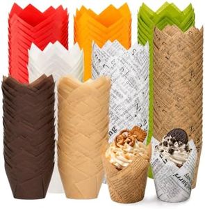 800PCS Tulip Cupcake Liners for Baking, Greaseproof & Non-Stick