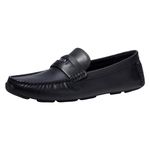 COACH Mens Coin Leather Driver Driving Shoes Black 9.5 UK