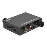 TEC TDACVT-01 Professional Digital-to-Analog Converter DAC with Volume Control - Supports 192kHz, Coaxial SPDIF, Optical, RCA, and 3.5mm Jack Audio Adapter