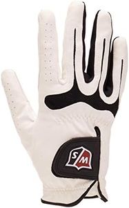 Wilson Staff Grip Soft Men's Right Hand Golf Glove, Medium, White