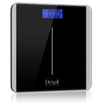 Digital Body Weight Scale, Desol Accurate Bathroom Weight Scale with Round Corner Design and Clear LCD Display,550lb