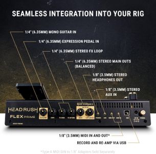 HeadRush Flex Prime Multi-Effects Guitar Pedal – Versatile FX Processor